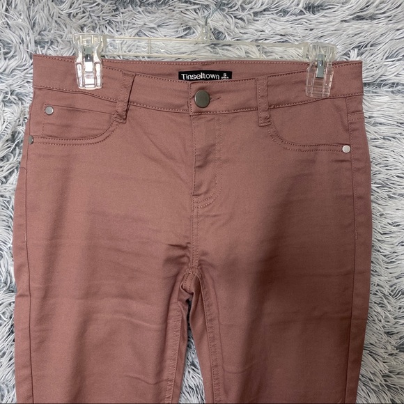 Tinseltown Mauve Women’s Skinny Pants Size 5 - Picture 3 of 7